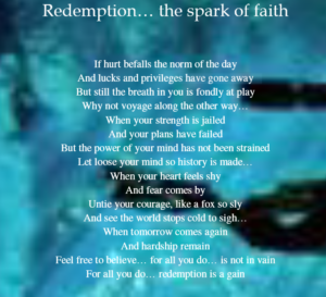 Redemption… The Spark of Faith