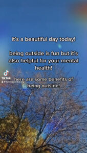 The Benefits of Being Outside