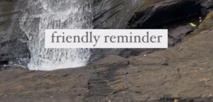 A Friendly Reminder