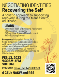 CEUs (Free); Holistic Approach to Recovery