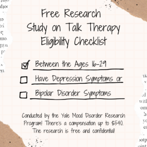 Free Research Study on Talk Therapy