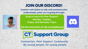 Discord Peer Support Drop-in hours!